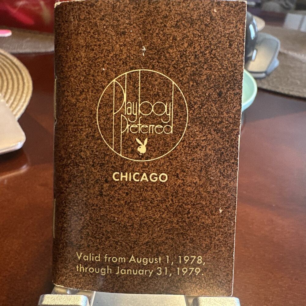 Playboy Preferred Club Keyholder Pass Book 1978 To 1979 Chicago